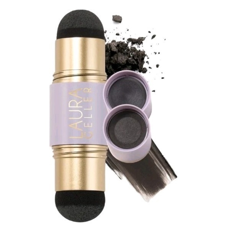Laura Geller Root Touch-Up Gray Root Coverage for Hair & Eyebrows, Black